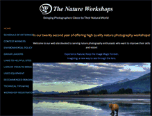Tablet Screenshot of natureworkshops.com